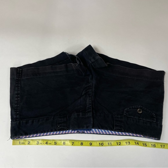 American Eagle Womens Shortie Shorts Chino Size 6 Solid Black Flap Pockets #1089 - Picture 2 of 11